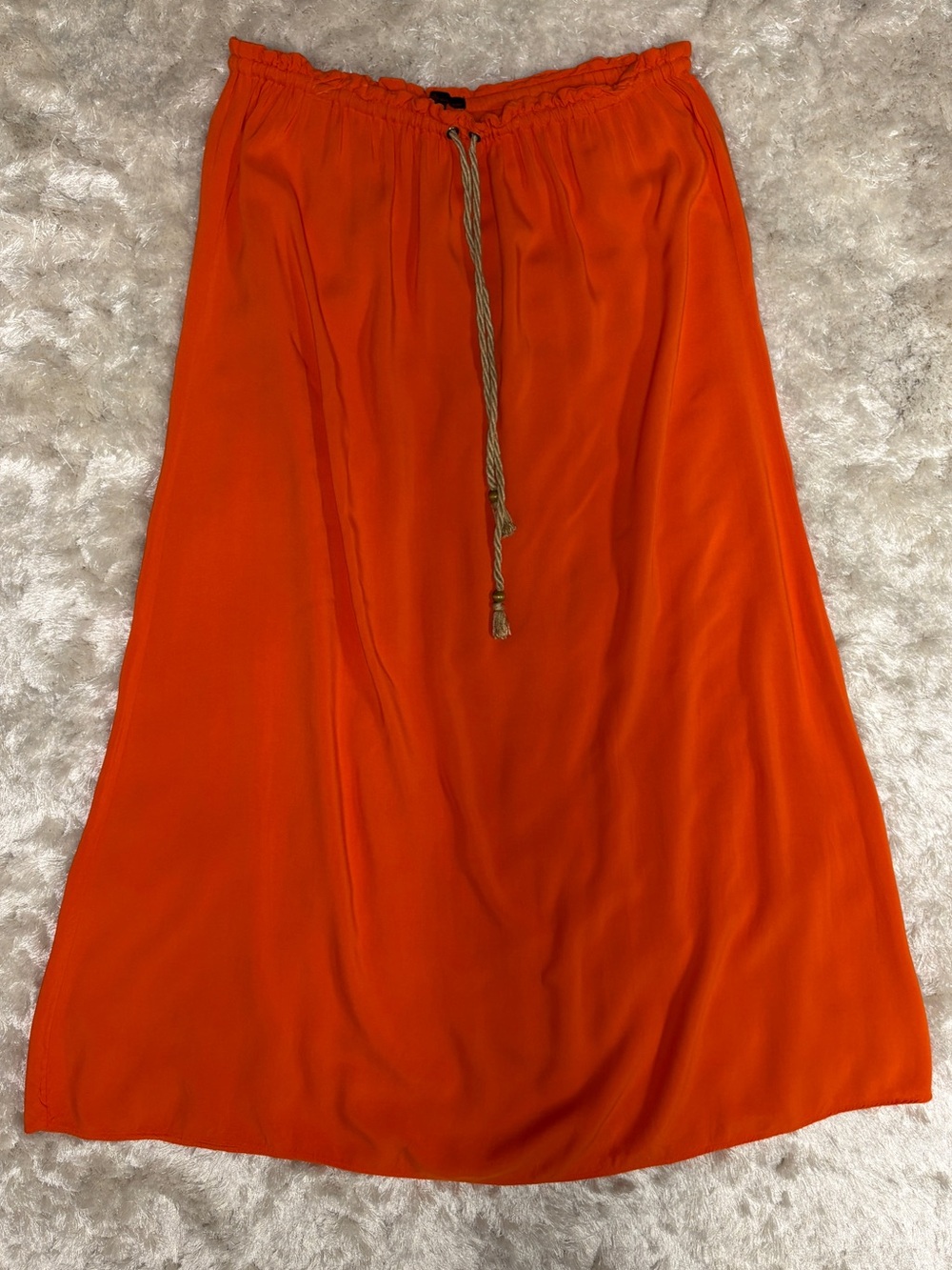 Sofia by Sofia Vergara Women’s Orange Maxi Skirt w/ Drawstring